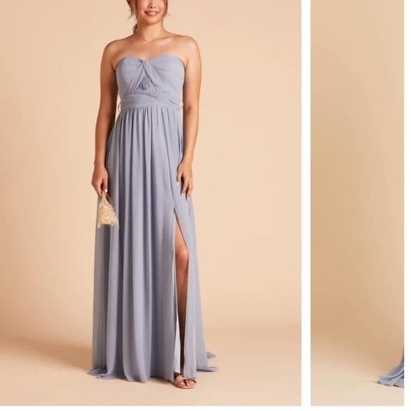 Birdy Grey Women's Grace Formal Gown Convertible Dusty Blue Size 3XLarge NWT - Picture 2 of 11